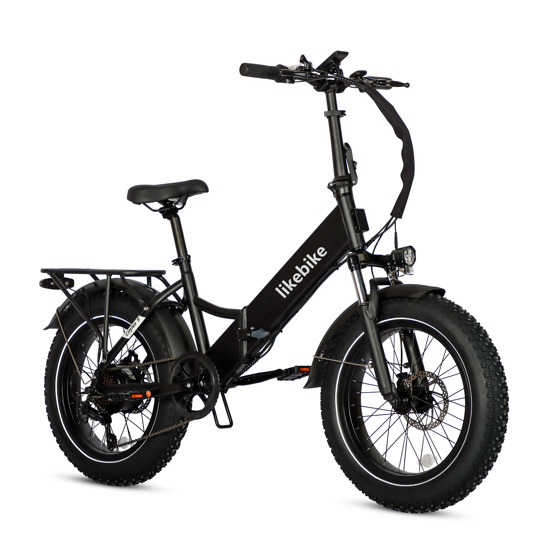 Bicicleta Elétrica Dobrável Cityfun S para Adultos, Ideal para Deslocamentos Urbanos, Motor de 500W, Velocidade Máxima 32 km/h, Autonomia de 46 km, Pneus Antiderrapantes de 20 Polegadas
