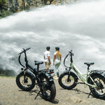 Likebike Cityfun Bicicleta Elétrica Dobrável com Pneus Grandes, Potência de 500W, Bicicleta Elétrica Portátil para Todo Terreno