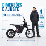 Moto Elétrica Likebike LF01 1000W 48V 23Ah - Off-Road